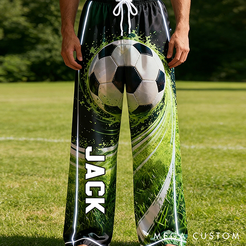 Personalize Your Soccer Lounge Pants with a Striking Custom Name Design