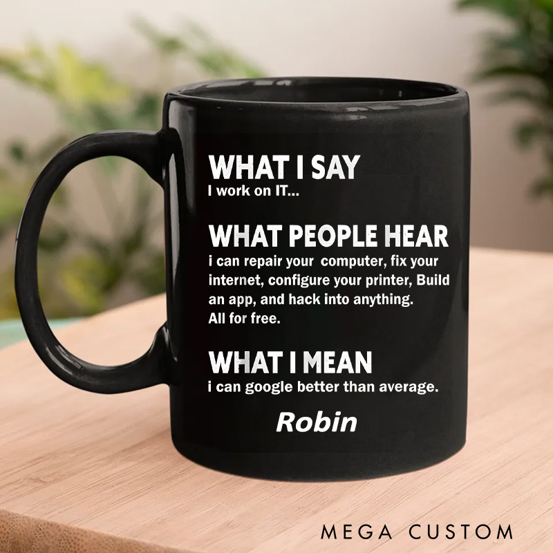 Personalized Funny Nerds Mug Computer & It Tech Programmer Developer Geek Mug Geek Professional Humor Gift