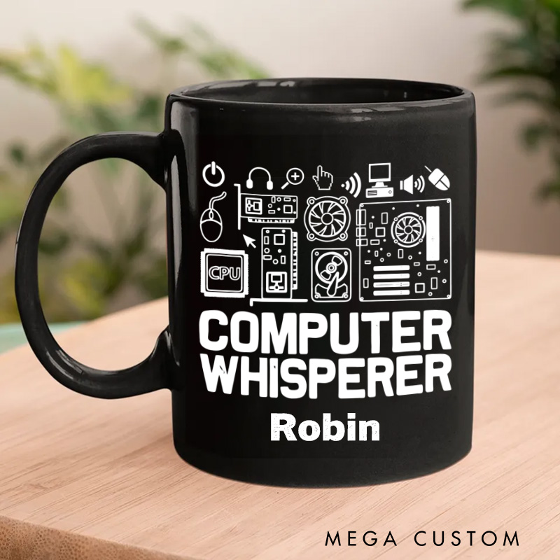 Personalized Computer Whisperer Mug It Tech Support Nerds Geek Mug Geek Professional Humor Gift
