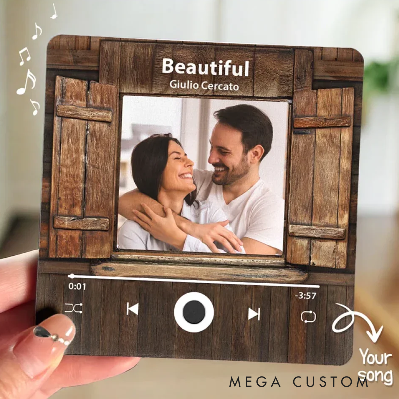 Personalized Anniversary Wedding Gifts Custom Photo Music Fridge Magnet That Can Play Songs For Husband And Wife Him And Her You Are The Song I Would Listen To On Loop