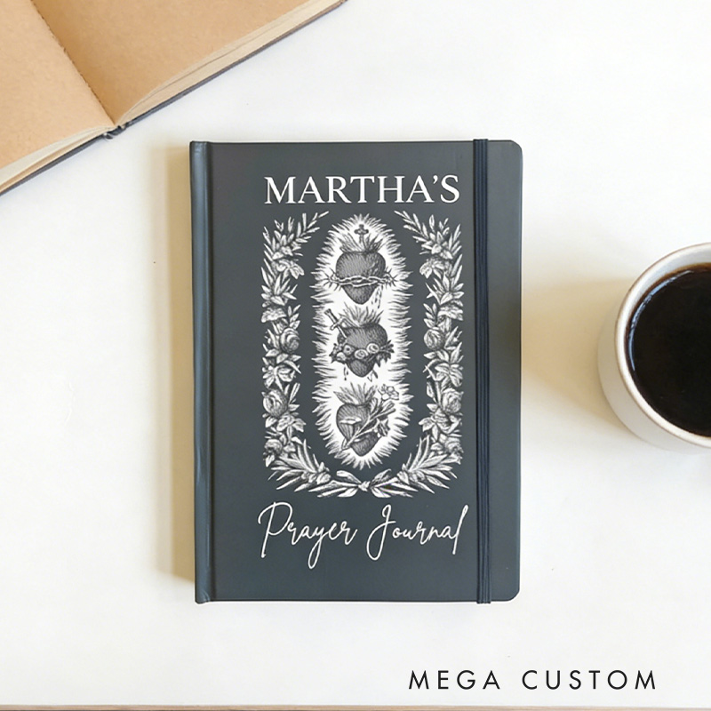 Personalized Sacred Heart A5 Catholic Prayer Journal with Custom Name Confirmation Gift Catholic Gift Religious Gift for Her