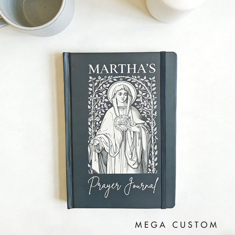 Personalized Virgin Mary A5 Catholic Prayer Journal with Custom Name Confirmation Gift Catholic Gift Religious Gift for Her