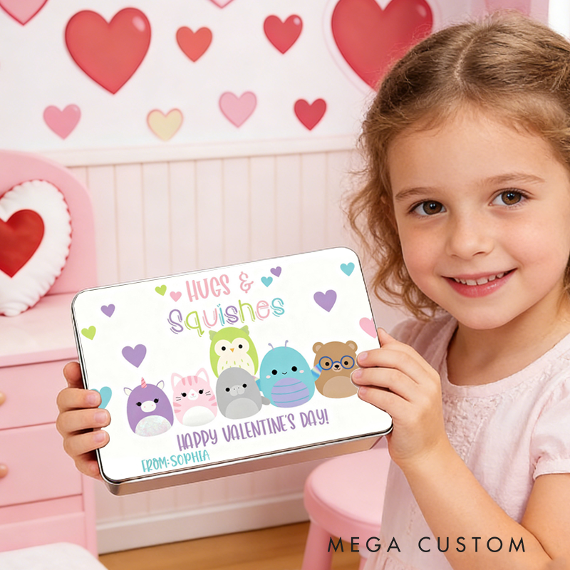 Personalized Squish Valentine Hope Your Valentine's Day Pops Candy Box Valentine's Day Gifts