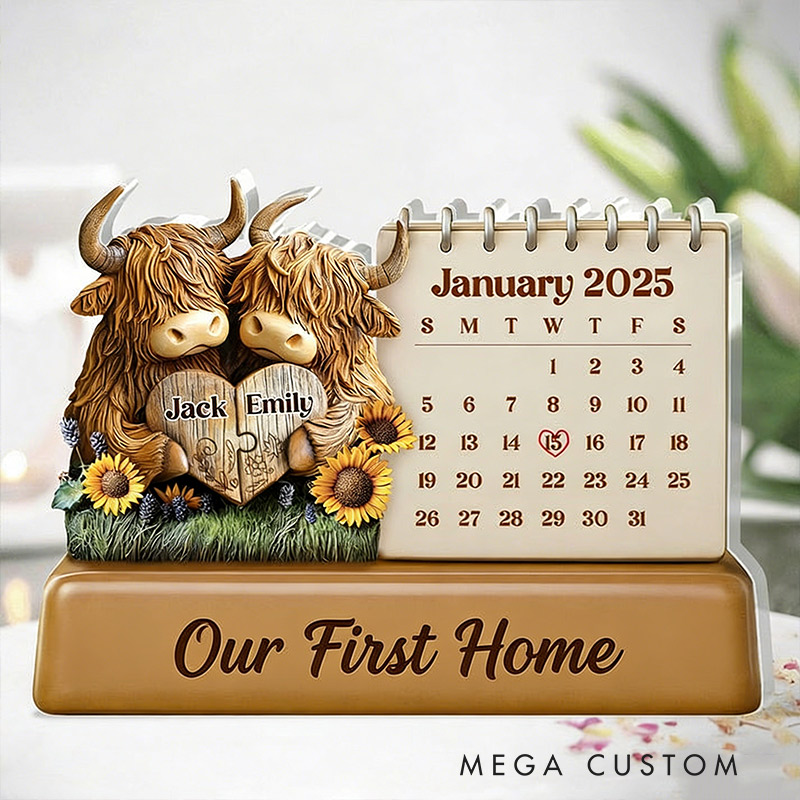 Personalized Our First Home Plaque Shaped Squared Acrylic Plaque Housewarming Gift Valentine's Day Gift