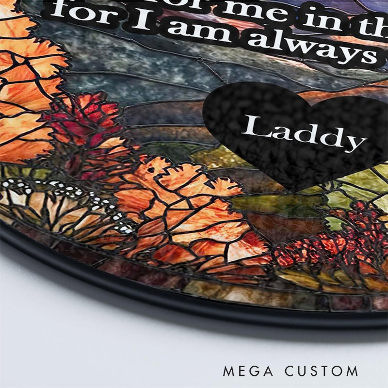 Personalized Memorial Stained Glass Suncatcher Lightcatcher Loss of Loved One Window Decor Sympathy Gift Memorial Suncatcher
