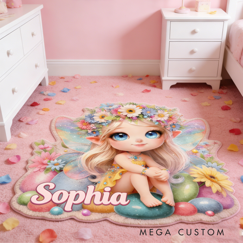 Personalized Butterfly Flower Fairy Customizable with Your Name Cute Gift for Children