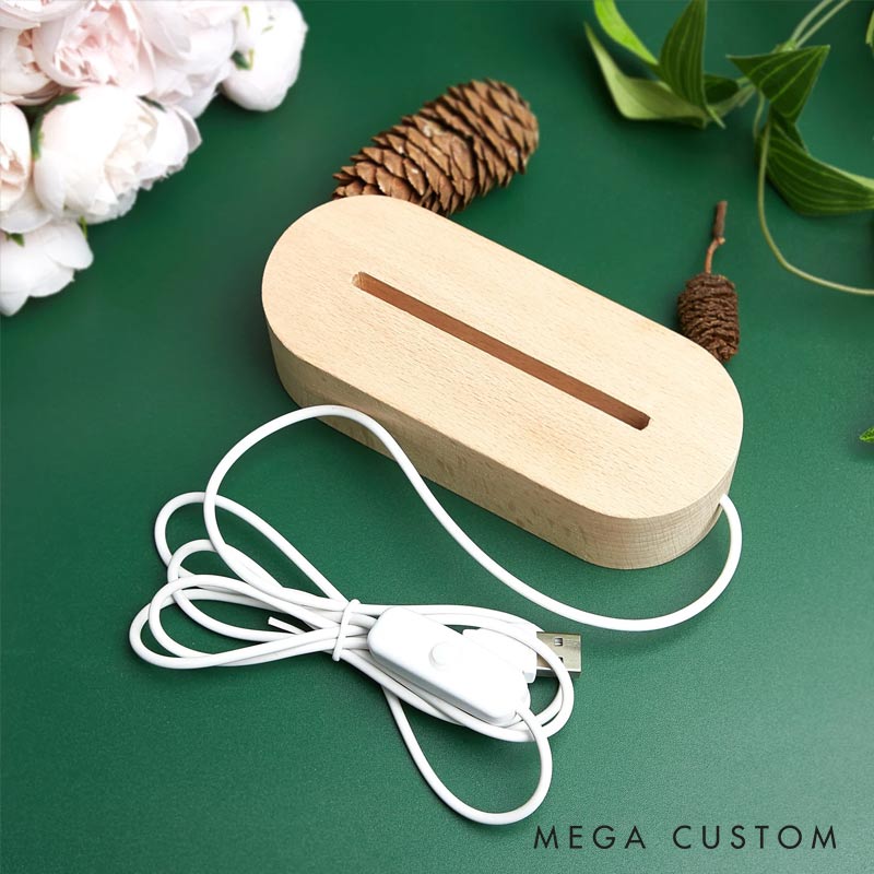 Personalized Two-State Map Night Lamp Long Distance Gift for Traveling Lovers