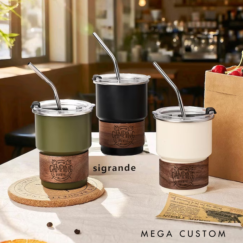 Personalized Camping Stainless Steel Tumbler Custom Outdoor Adventure Cup Gifts for Outdoor Enthusiasts