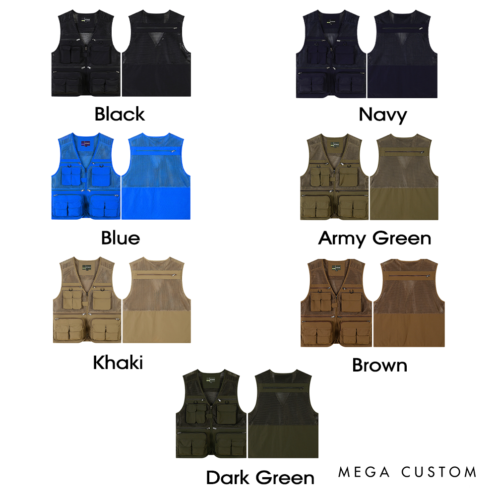 Personalized Funny Fishing Vest with Name Custom Outdoor Fishing Vest Gift for Husband Dad