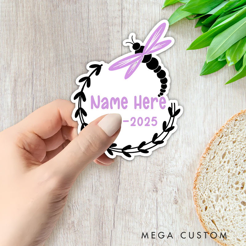 Personalized Memory Parent Infant Loss Remembrance Your Wings Were Ready My Heart Was Not Dragonfly Memorial Sticker