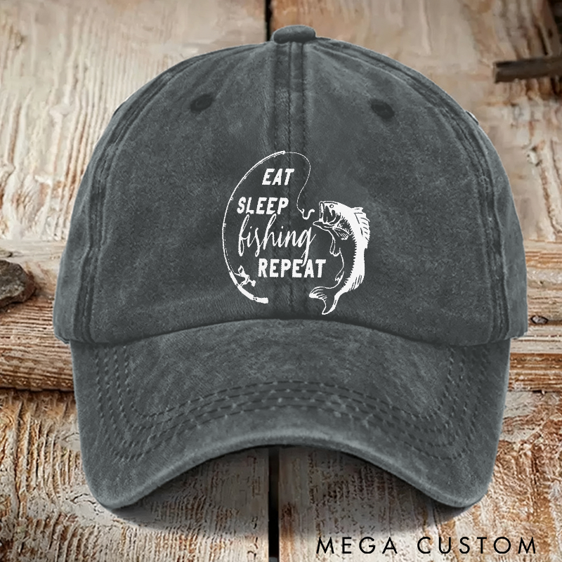 Personalized Fishing Hat Adjustable Cotton Baseball Cap Comfortable and Stylish Perfect Gift for Fishing Lovers and Outdoor Adventures