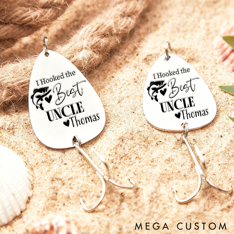 Personalized Uncle Gift for uncle Hooked The Best uncle Fishing Lure Uncle Gift Idea Brother Fishing Lure Brother Gift Idea Uncle Birthday