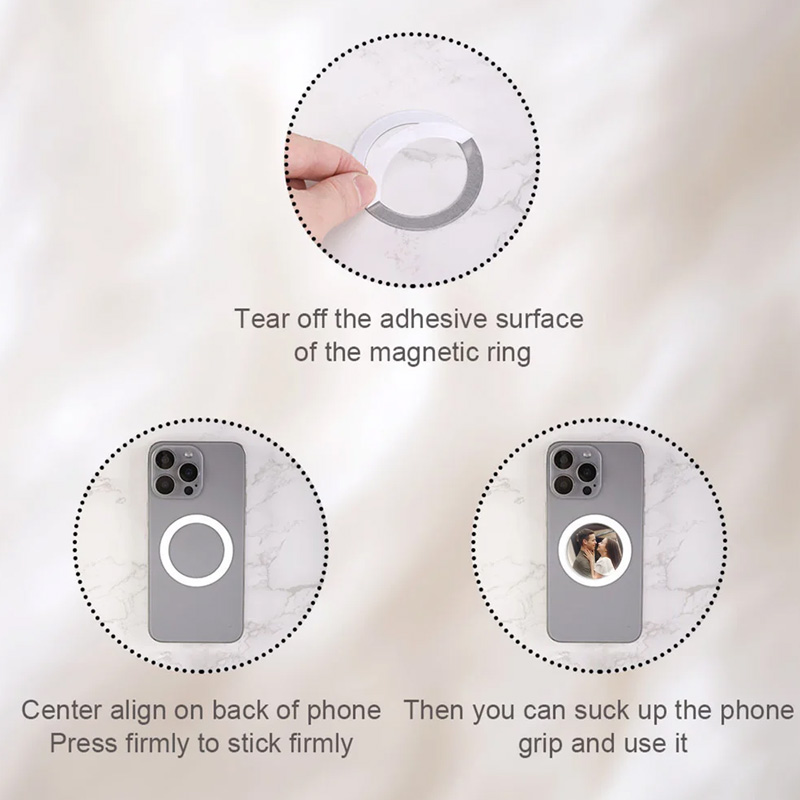 Personalized Photo Acrylic Magnetic Phone Grip Mobile Phone Accessories Birthday Christmas Gift for Friend Family 