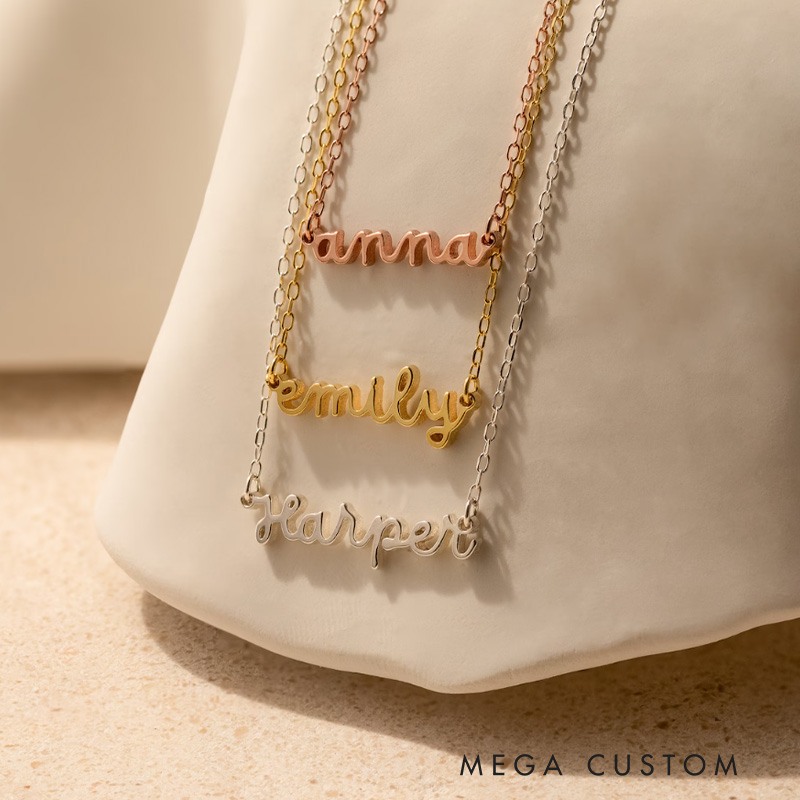 Personalized Name Necklace Stunning Silver Chain Thoughtful Custom Gift