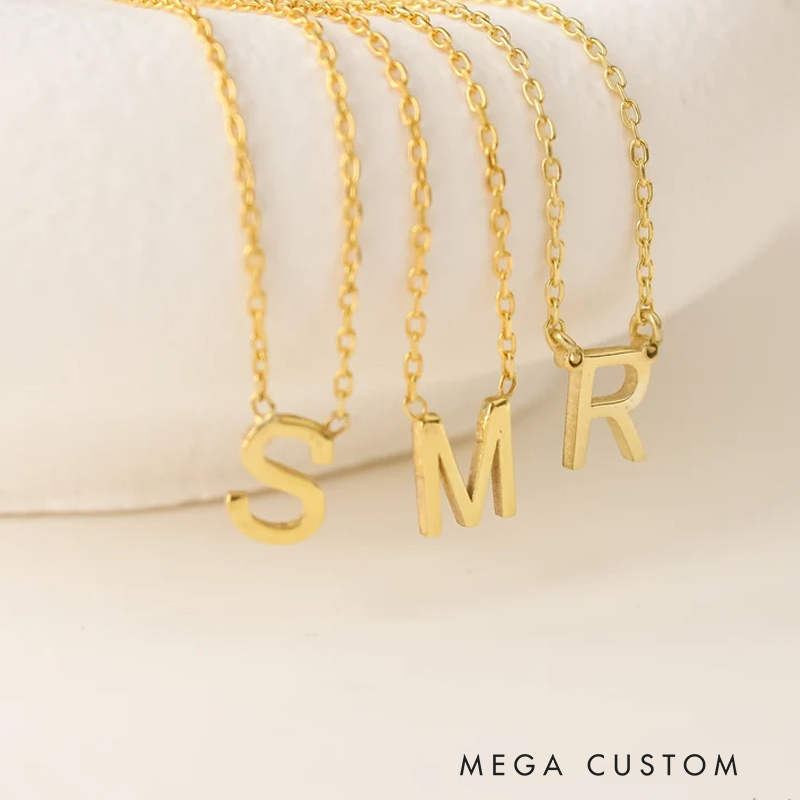 Personalized Initial Necklace Minimalist Gold Chain Perfect for Everyday Elegance and Style