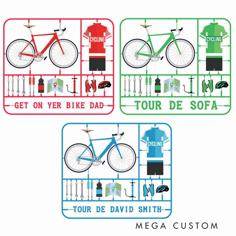 Personalised Airfix Bike Cushion Pillow for Biker Cycling Riding Lovers