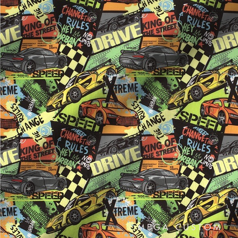 Personalized Race Car Christmas Pajama Set with Bold Graphic Design Vehicle Lover Gift