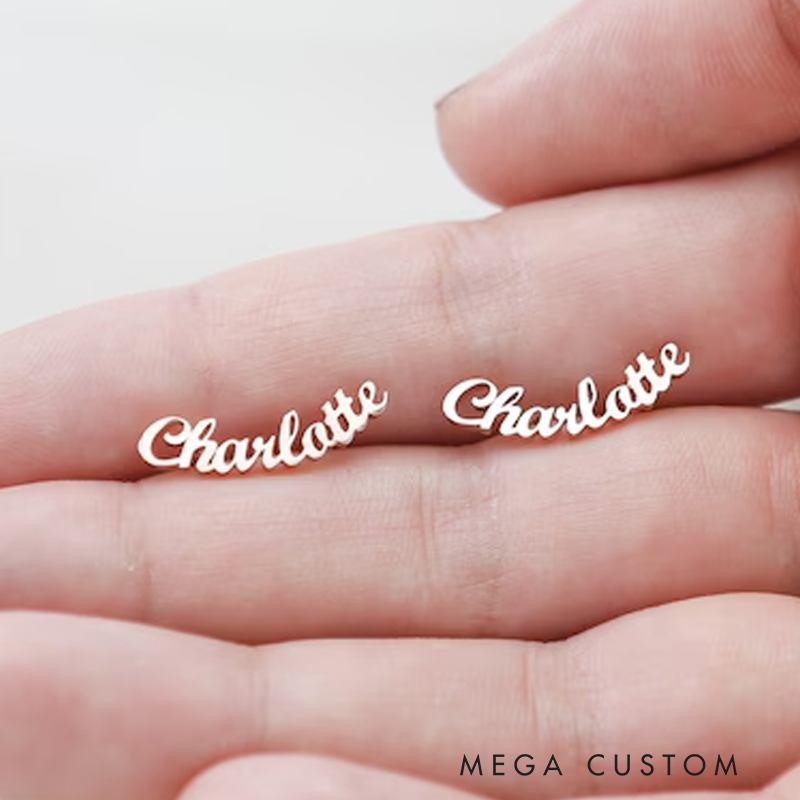 Personalized Name Earrings Perfect for Everyday Wear and Gifting