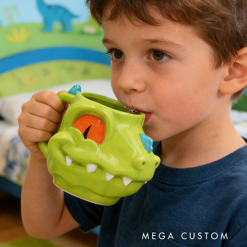 3D Adorable Dragon Style Cartoon Cup for Boys and Girls Birthday Gift Mug