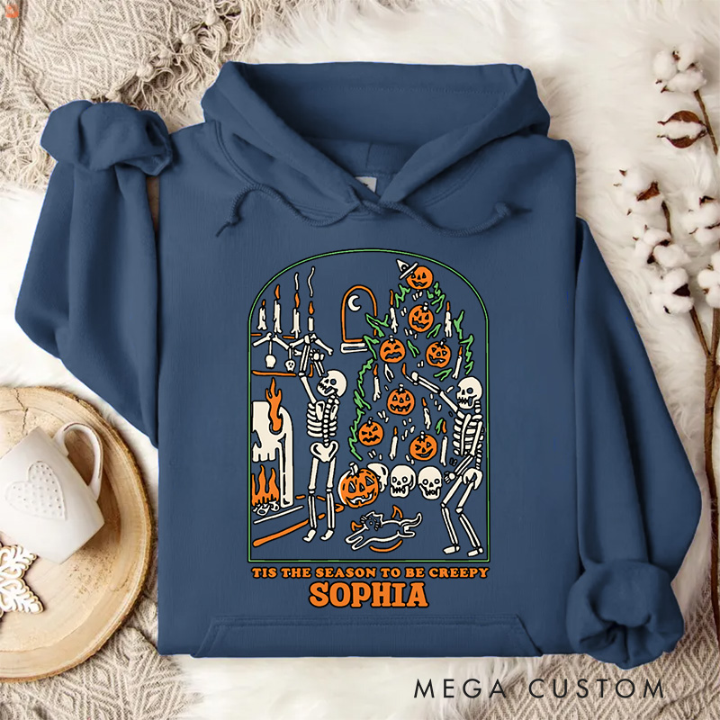 Personalized Skeleton and Pumpkin Party Extravaganza for Creative and Festive Celebration Hoodies