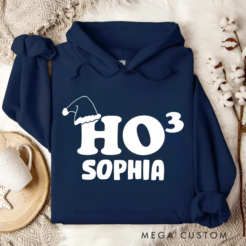Personalized Ho Ho Ho Holiday Christmas Hoodies