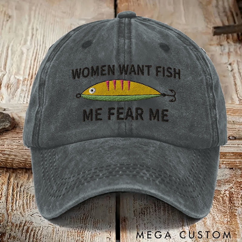 Personalized Funny Embroidered Fishing Hat Fishing Hat Baseball Cap Outdoor Camping Hat Perfect Gift for Fishing Lover and Outdoor Adventure