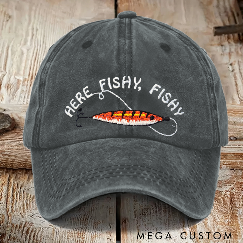 Personalized Fishing Hat Embroidered Hat Fishing Hat Trout Hat Fishing Gift Husband Gift Fish Hat Fishing Lure Hat