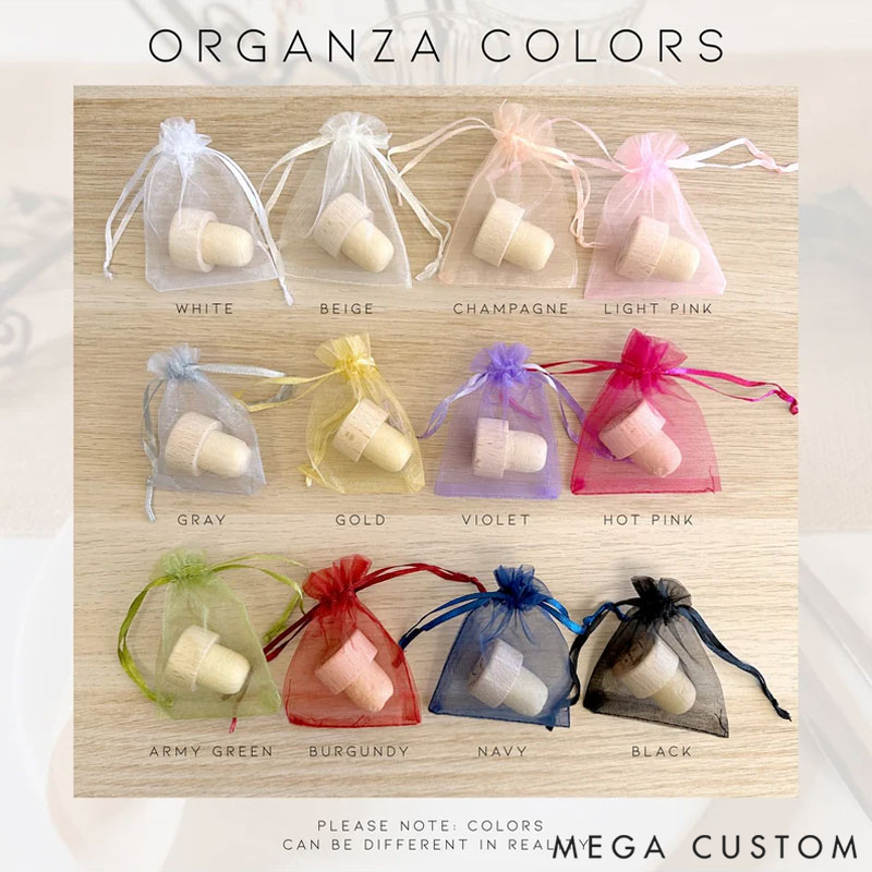 Personalized Wine Bottle Stopper Wedding Favors with Thank You Card Gift for Guests