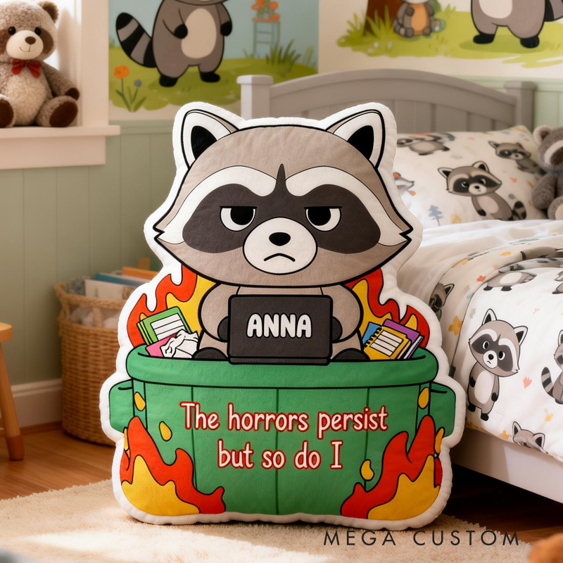 Personalized The Horrors Persistbut so Do I with Name Graphic 3D Print Pillow Birthday Gifts Funny Gifts