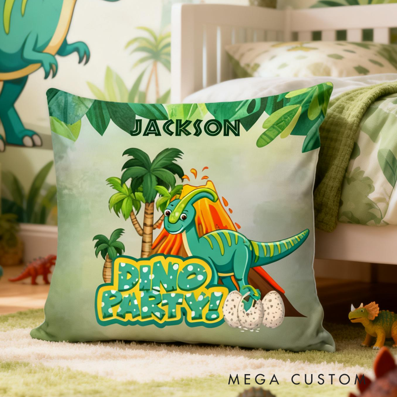 Personalized Personalized Dinosaur To Go To Sleep Pillow Birthday Gifts for Kids Dinosaur Lovers Gifts