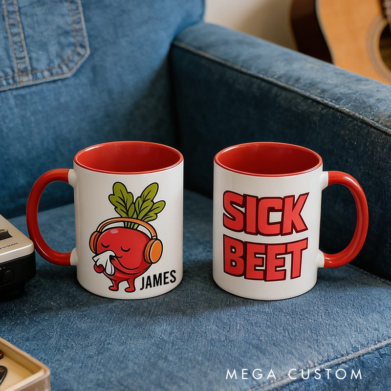Personalized Sick Beets DJ Music Custom DJ Music Themed Mug for Music Lovers