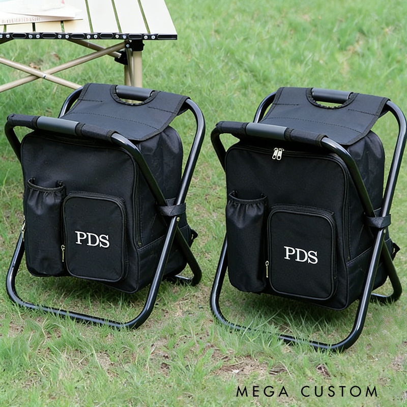 Personalized Backpack Cooler Chair Custom Cooler Gifts for Camping Birthday Present Tailgate