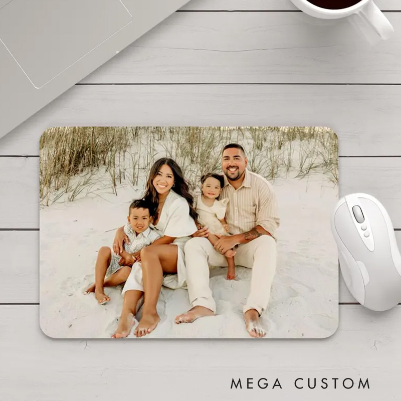 Personalized Mouse Pad Custom Family Photo Mousepads Unique Keyboard Accessory Desk Decor Aesthetic Coworker Gift Custom Office Gift