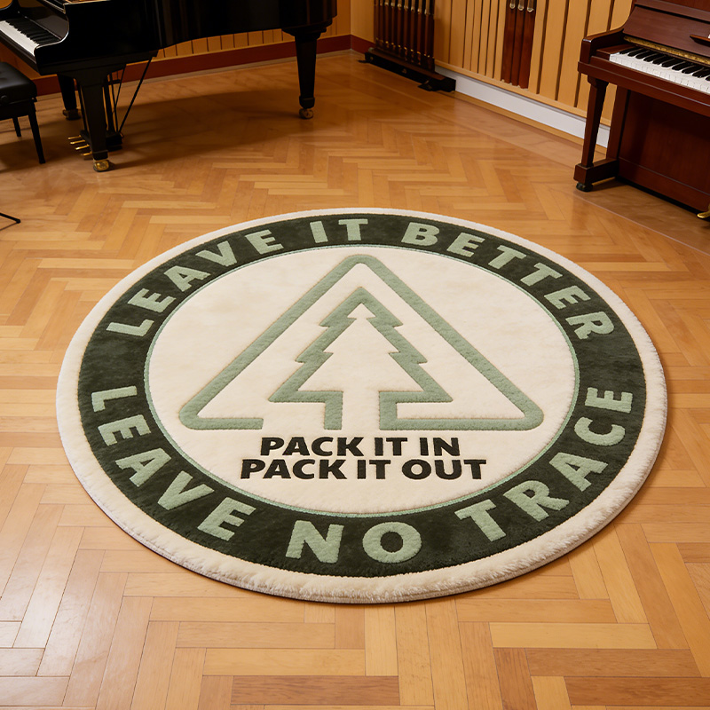 Personalized Eco-Friendly Message Rug Outdoors Room Mat Hiking Camping Eco Rug Nature Lover Gift