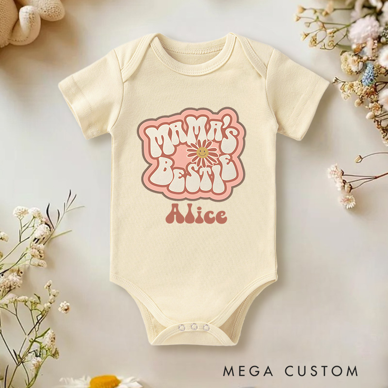 Personalized Mama's Best Baby Onesie Gift for New Baby