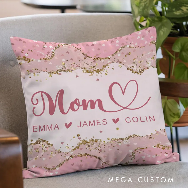 Personalized Mother's Day Pillow Mom Pillow Gift Mothers Day Gift For Mom Mama Pillow Gifts Mom Gifts From Kids Unique Mom Gift