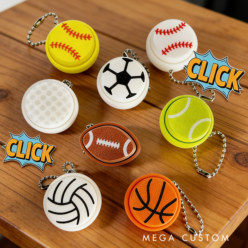 Personalized Sports-Themed Clickers with Custom Designs for Fans
