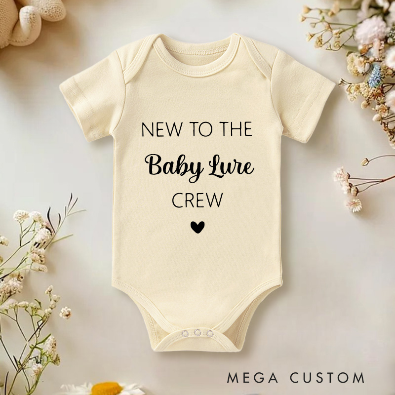 Personalized Announce Pregnancy Baby Onesie with Your Name Funny Cute Reveal Gift