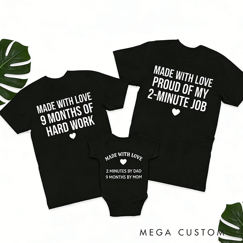 Personalized Family Matching Outfit Hilarious & Heartwarming Newborn Outfit Pregnancy Announcement Gift Baby Shower Gift