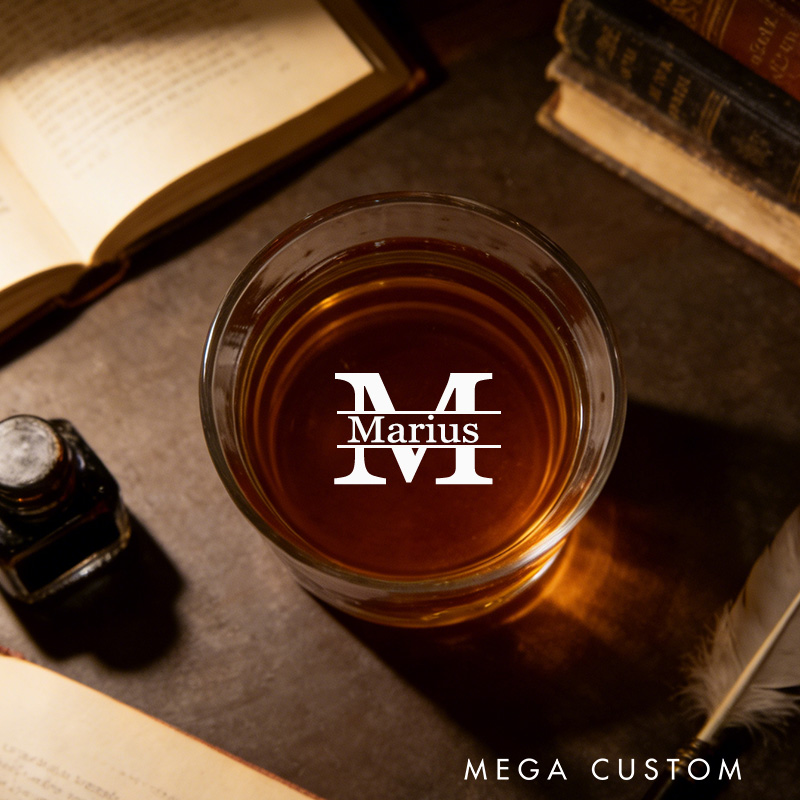 Personalized Hunting Dog Whiskey Glass Custom Outdoors Hunting Lover Whiskey Glass Gift for Hunting