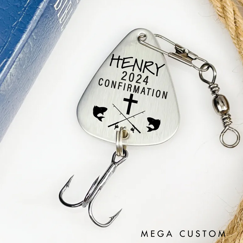 Personalized Confirmation Fishing Lure Confirmation Gift for Outdoor Fishing Lover