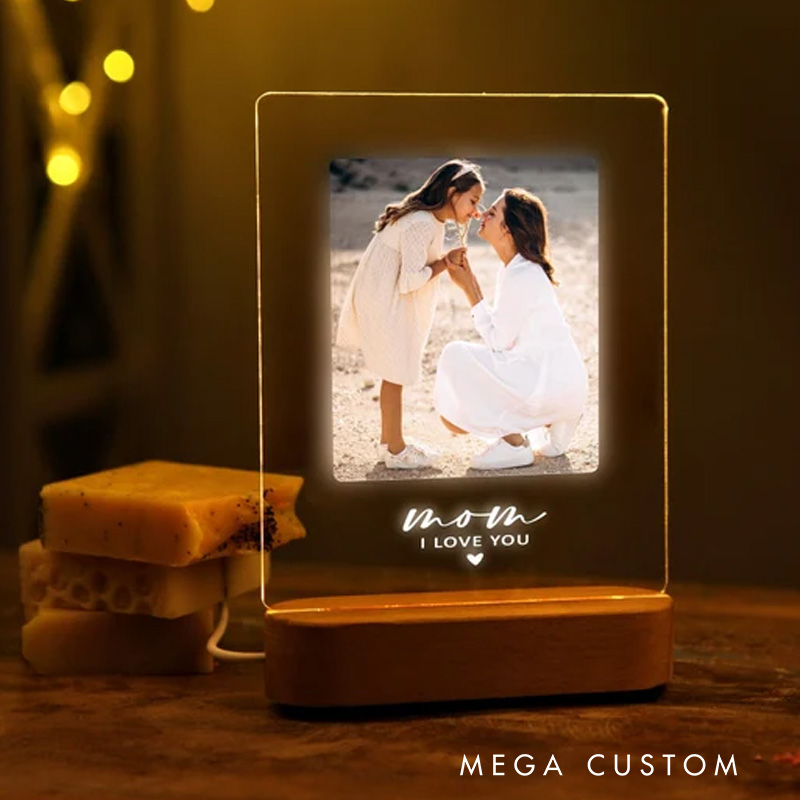 Personalized Photo Night Light for Mother's Day Gift Gift for Mom Mother Gift Best Mom Ever First Mothers Day Picture Gift Ideas Mommy Gifts