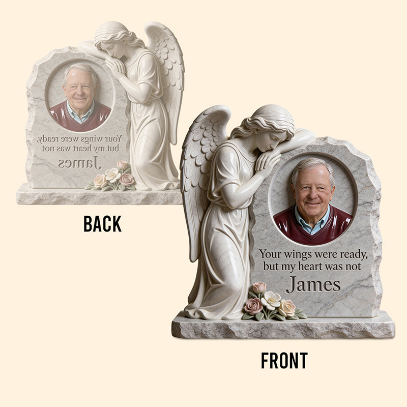 Personalized Memorial Custom Shaped Acrylic Plaque Your Wings Were Ready Sympathy Gift for Family