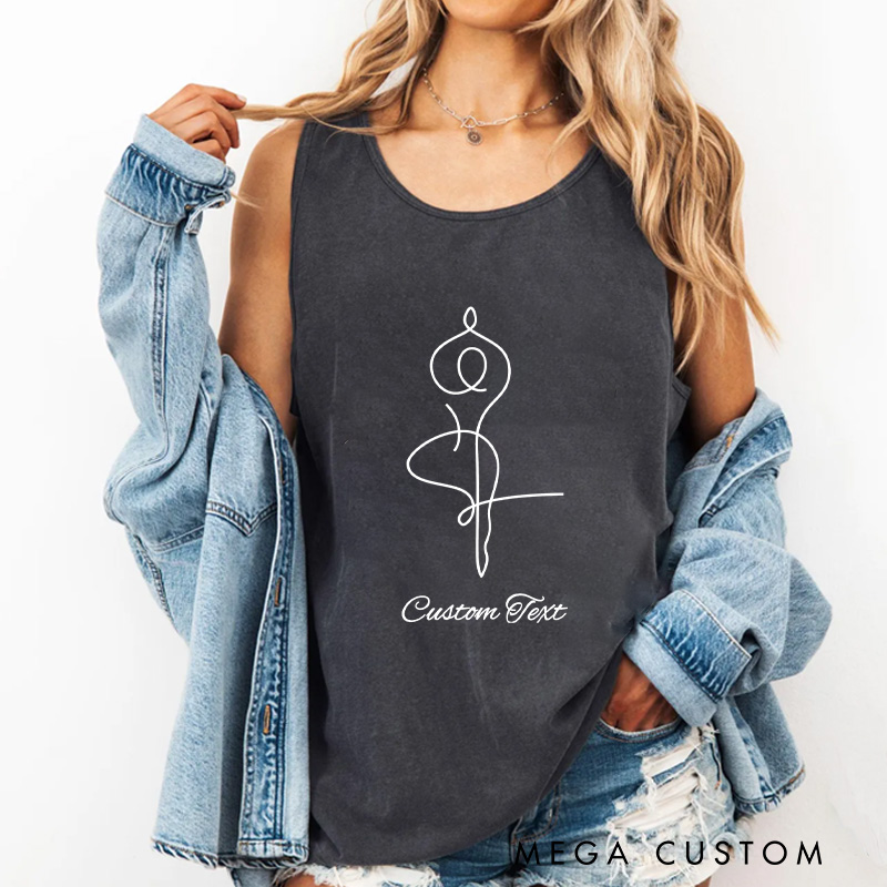 Personalized Yoga Tank Tops Custom Pilates Tank Tops Clothing Yoga Lover Gift for Her Yourself