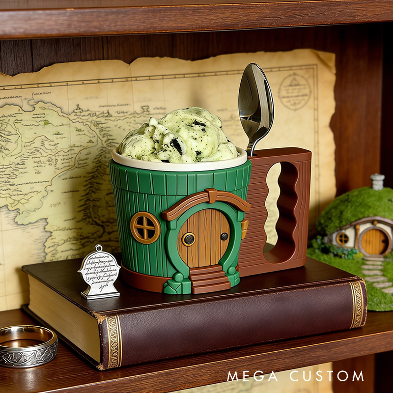 Personalized Final Home Movie Ice Cream Pint Holder with Spoon Slots Eco-Friendly 3D Print for Movie Lovers