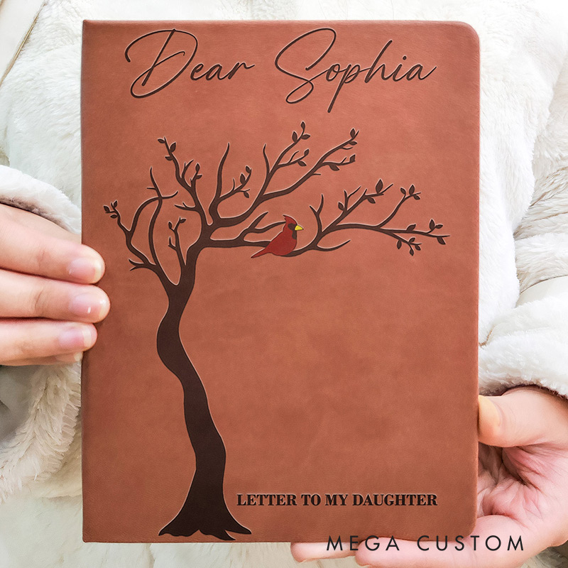 Personalized Leather Journal Memorial Letter To Beloved One Loss Sympathy Gift Remembrance Gift
