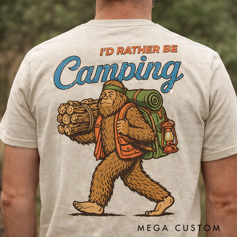 Personalized Funny Camping T-Shirt Bonfire Nights Happy Camping Shirt Outdoor Camping Lover Gift