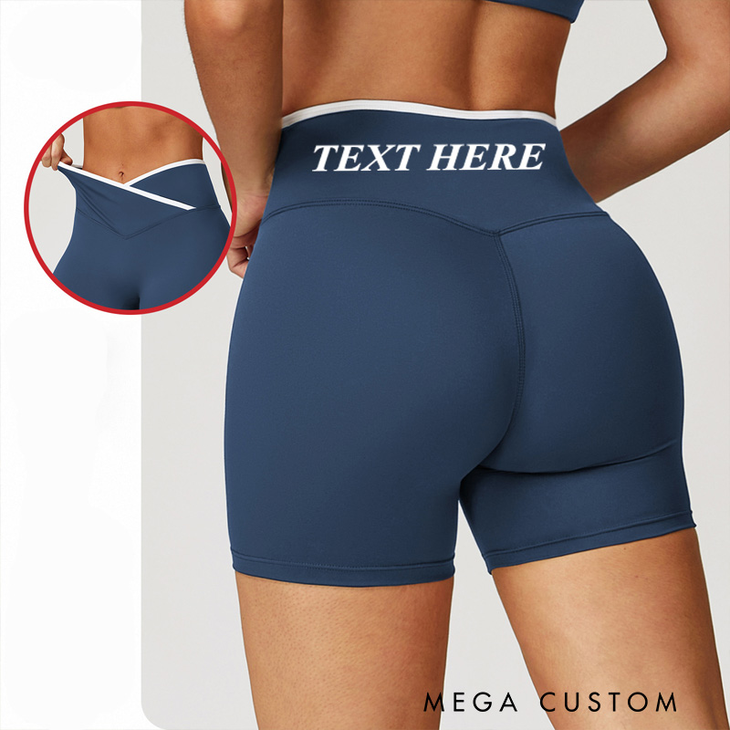 Personalized Yoga Training Shorts Custom Gym Running Training Shorts Squat Proof Workout Leggings Gym Yoga Lover Gift