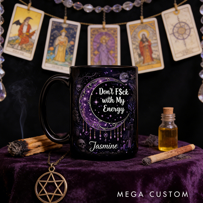 Personalized Don't F$ck With My Energy Magical Mug Coffee Mug Magic Lover Mug Witchcore Gift Coffee Mug
