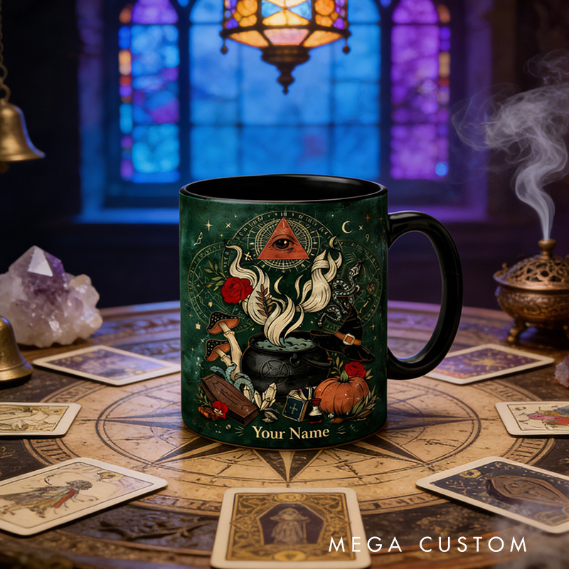 Personalized Witch Tarot Magical Mug Coffee Mug Magic Lover Mug Witchcore Gift Coffee Mug